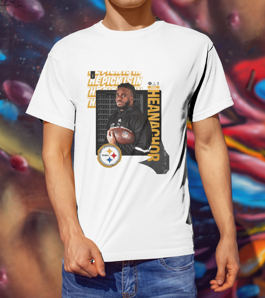 Max Iheanachor Steelers NFL Draft Round 1 Pick 21 2026 T-Shirt
