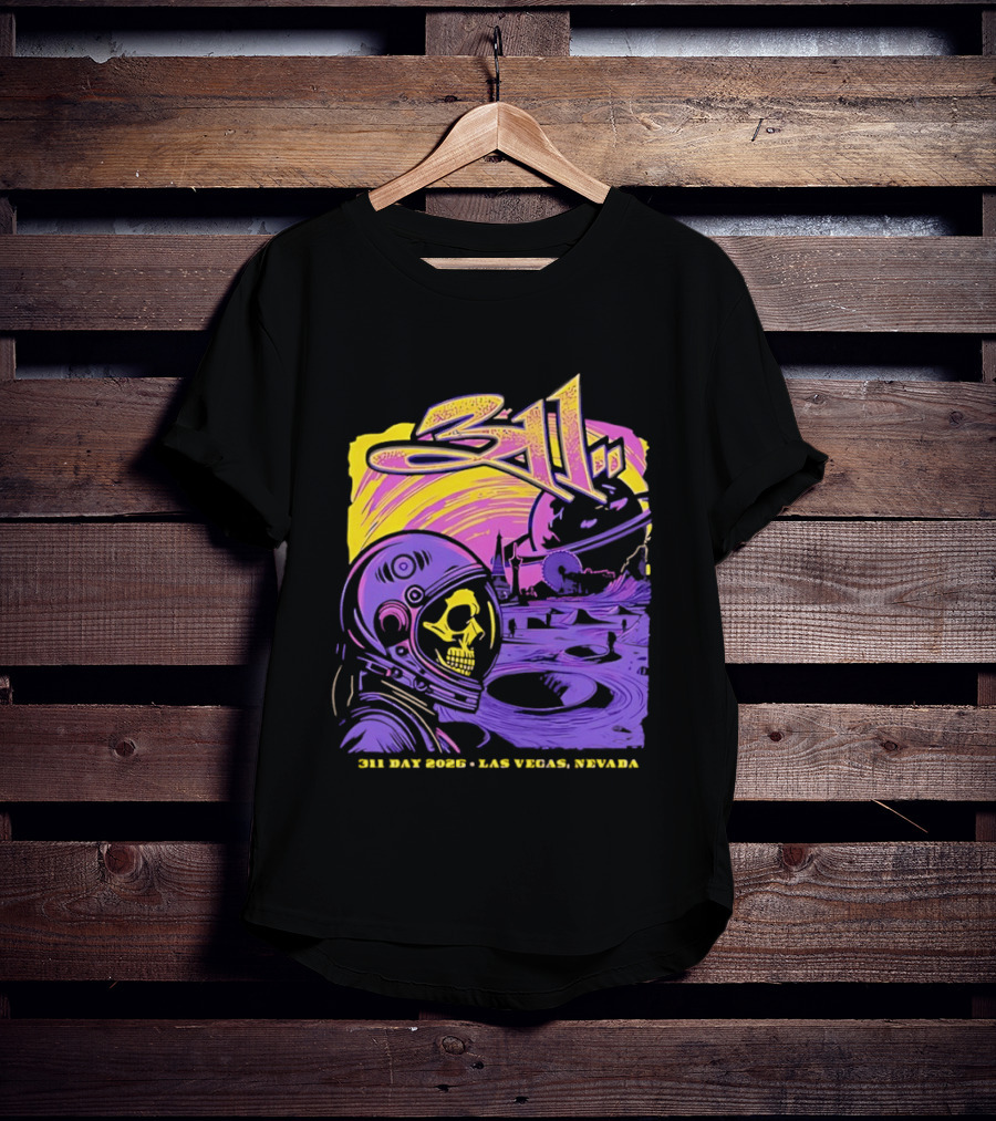 311 Astronaut Skull Event Las Vegas Nevada 2026 T-Shirt
