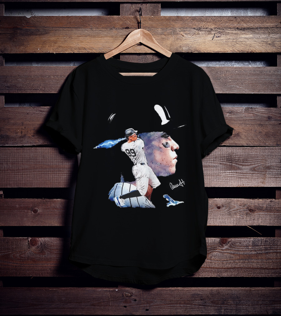 Aaron Judge New York Yankees Baseball Comic Art Jersey Number 99 T-Shirt