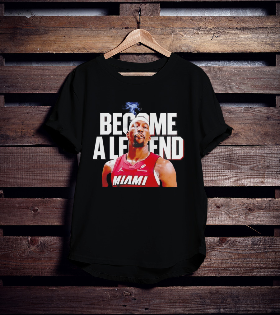Bam Adebayo Miami Heat Become A Legend Smoking Cigar T-Shirt