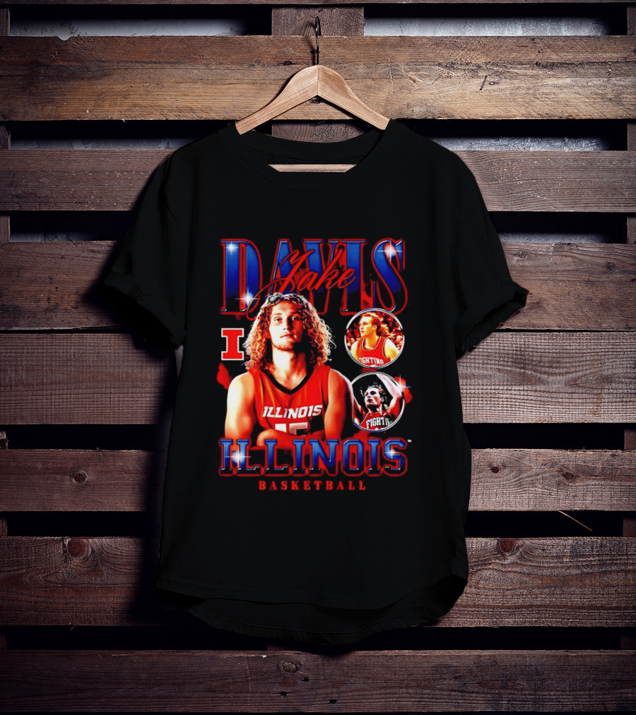 Illinois Basketball Jake Davis Fighting Illini T-Shirt
