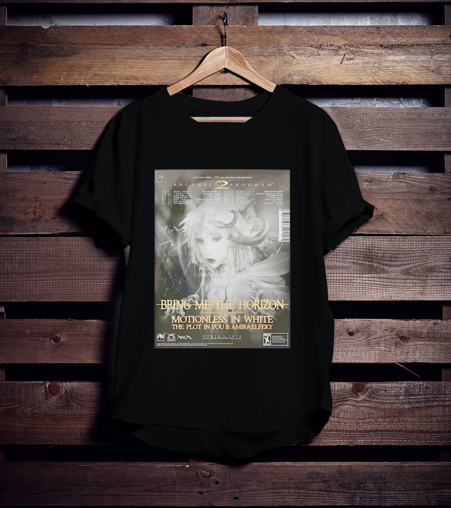 Bring Me The Horizon Ascension Program 2026 North America Tour Motionless In White The Plot In You Amira Elfeky Spring Dates T-Shirt