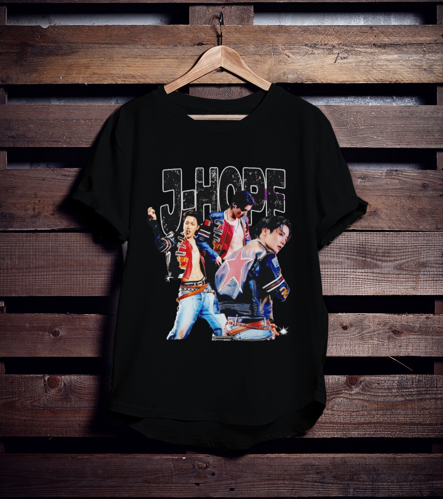 J Hope Korean Pop Star Vintage Jacket Aesthetic T-Shirt
