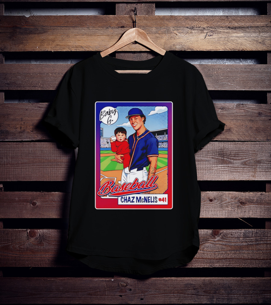 Baby G Chaz McNelis #41 Arizona Baseball NCAA Caricature T-Shirt