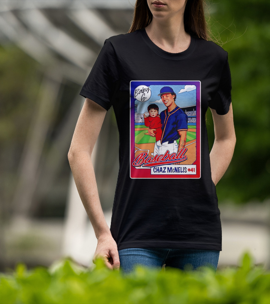 Baby G Chaz McNelis #41 Arizona Baseball NCAA Caricature T-Shirt