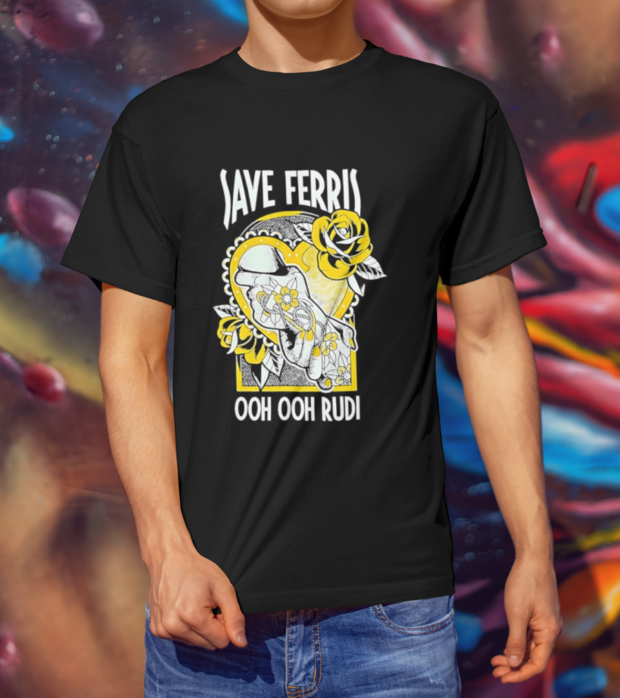 Save Ferris Ooh Ooh Rudi Rose T-Shirt