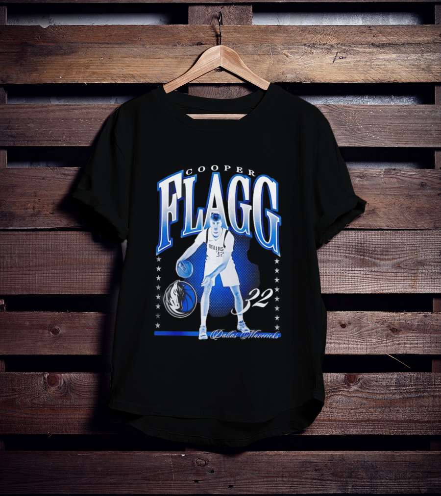 Cooper Flagg Dallas Mavericks 32 Basketball Player Hype T-Shirt