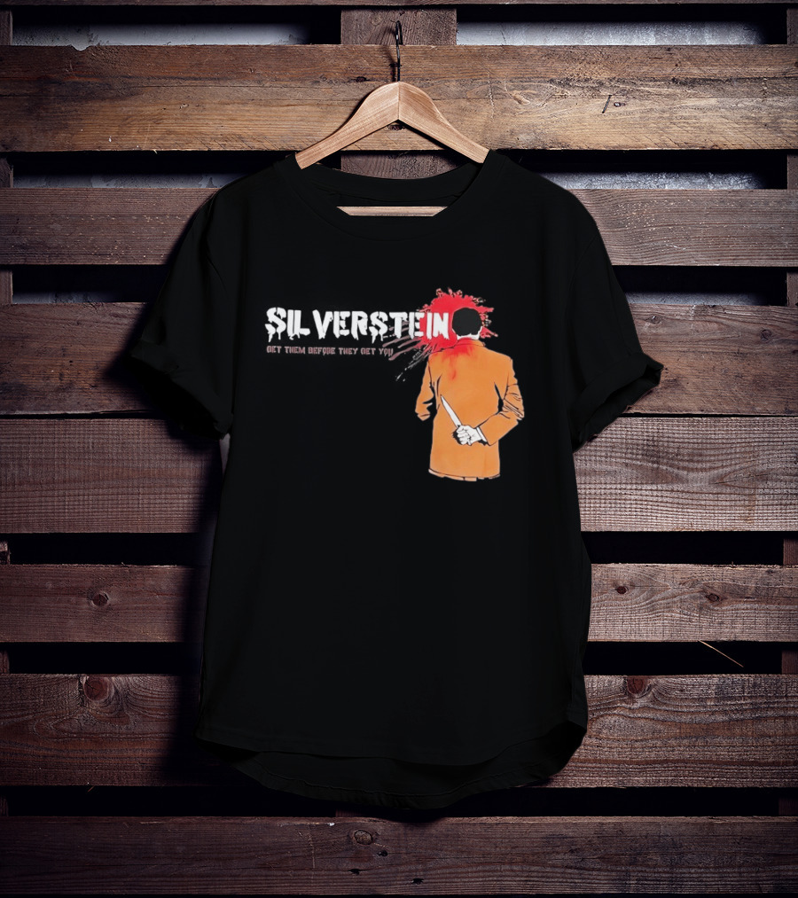 Silverstein Get Them Before They Get You Knife And Bloodstain T-Shirt