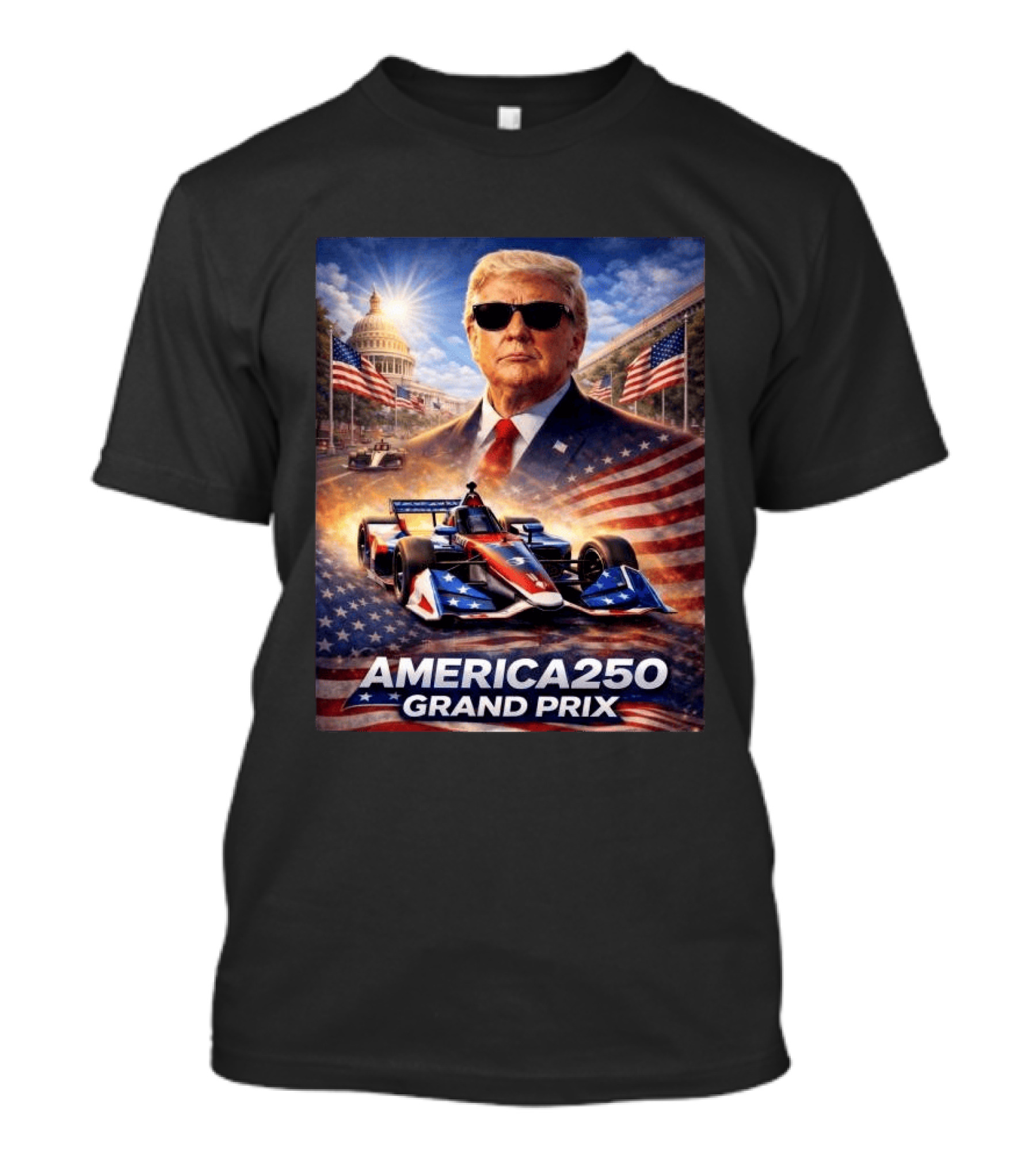 Donald Trump America 250 Grand Prix Washington DC Celebration T-Shirt