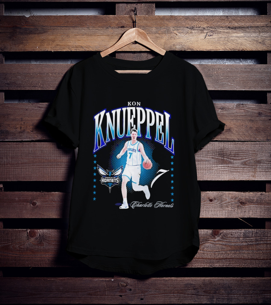 Kon Knueppel Charlotte Hornets 7 Basketball Player T-Shirt