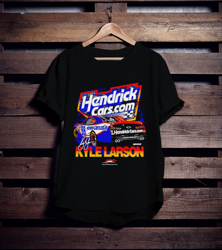 Kyle Larson HendrickCars.com No 88 Chevrolet Camaro SS Racing T-Shirt