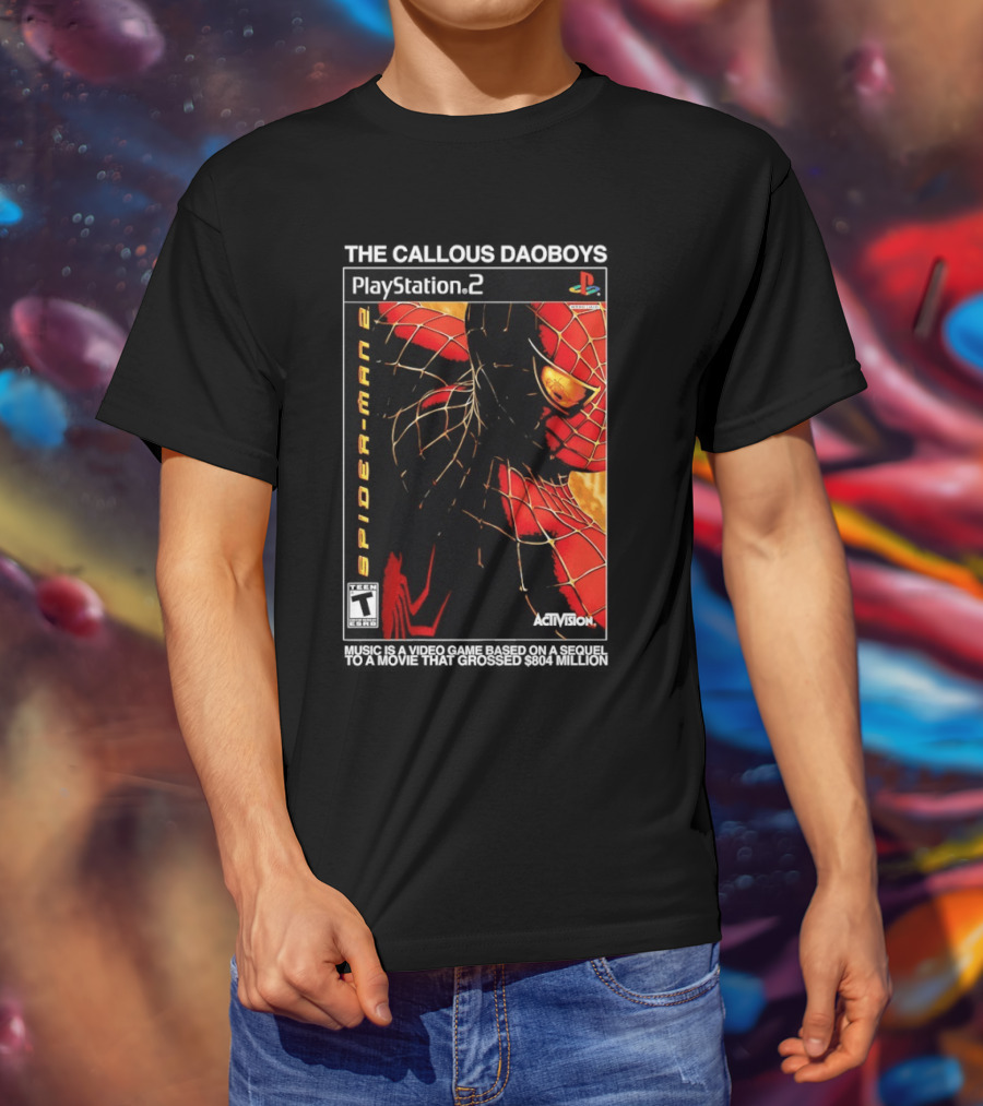 The Callous Daoboys PlayStation Spider Man 2 Activision Video Game Sequel T-Shirt