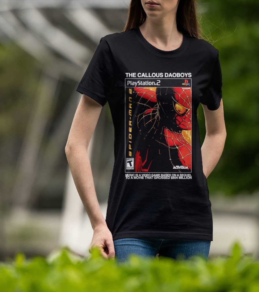 The Callous Daoboys PlayStation Spider Man 2 Activision Video Game Sequel T-Shirt