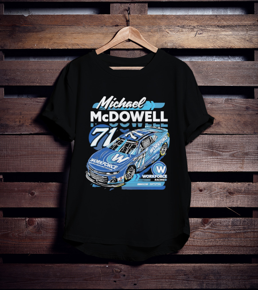 Michael McDowell 71 Workforce NASCAR Spire Motorsports Chevrolet Camaro ZL1 T-Shirt