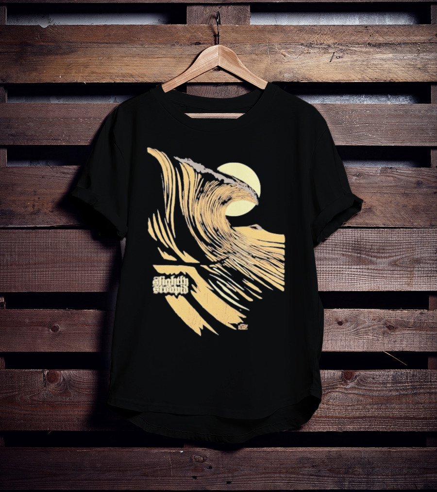 Slightly Stoopid Coffee Surf Co Alders Wave Art Vintage Sun T-Shirt