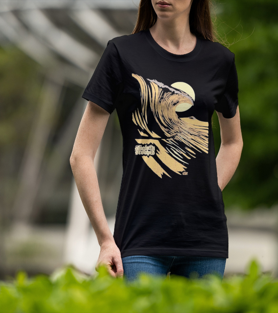 Slightly Stoopid Coffee Surf Co Alders Wave Art Vintage Sun T-Shirt