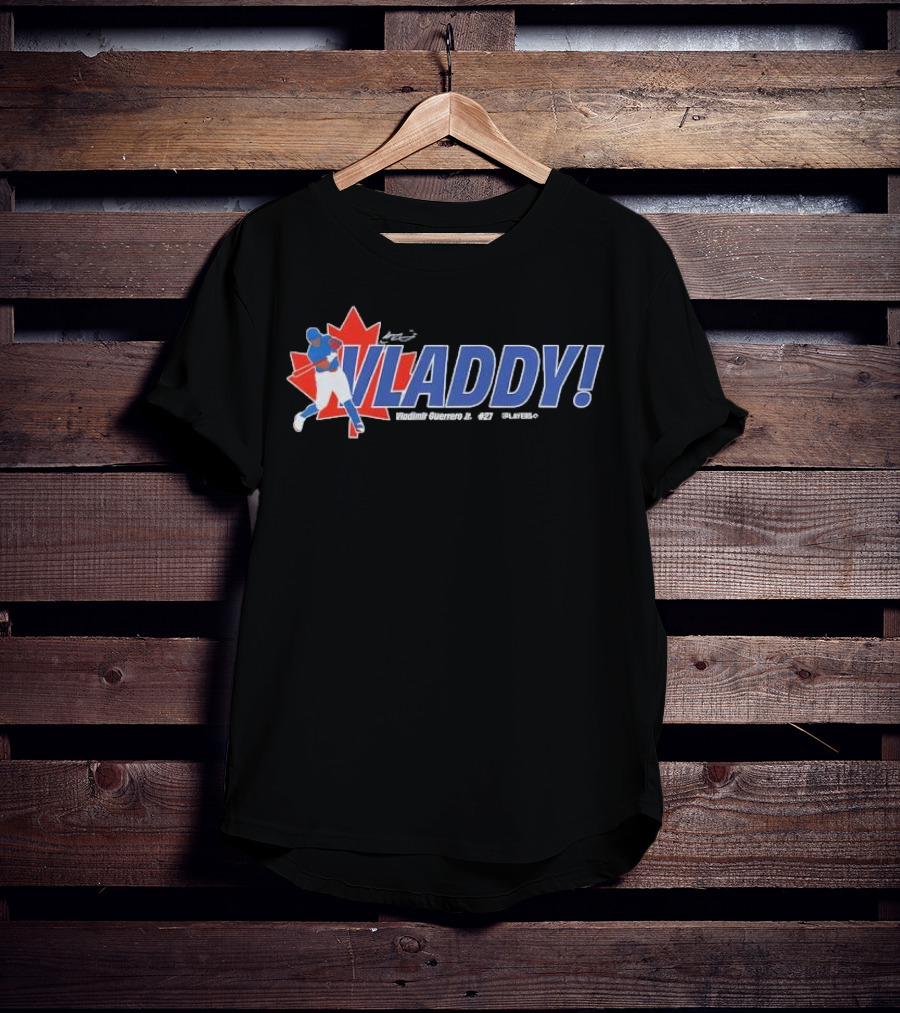 Vladdy Vladimir Guerrero Jr Toronto Blue Jays 27 Canada Maple Leaf Baseball T-Shirt