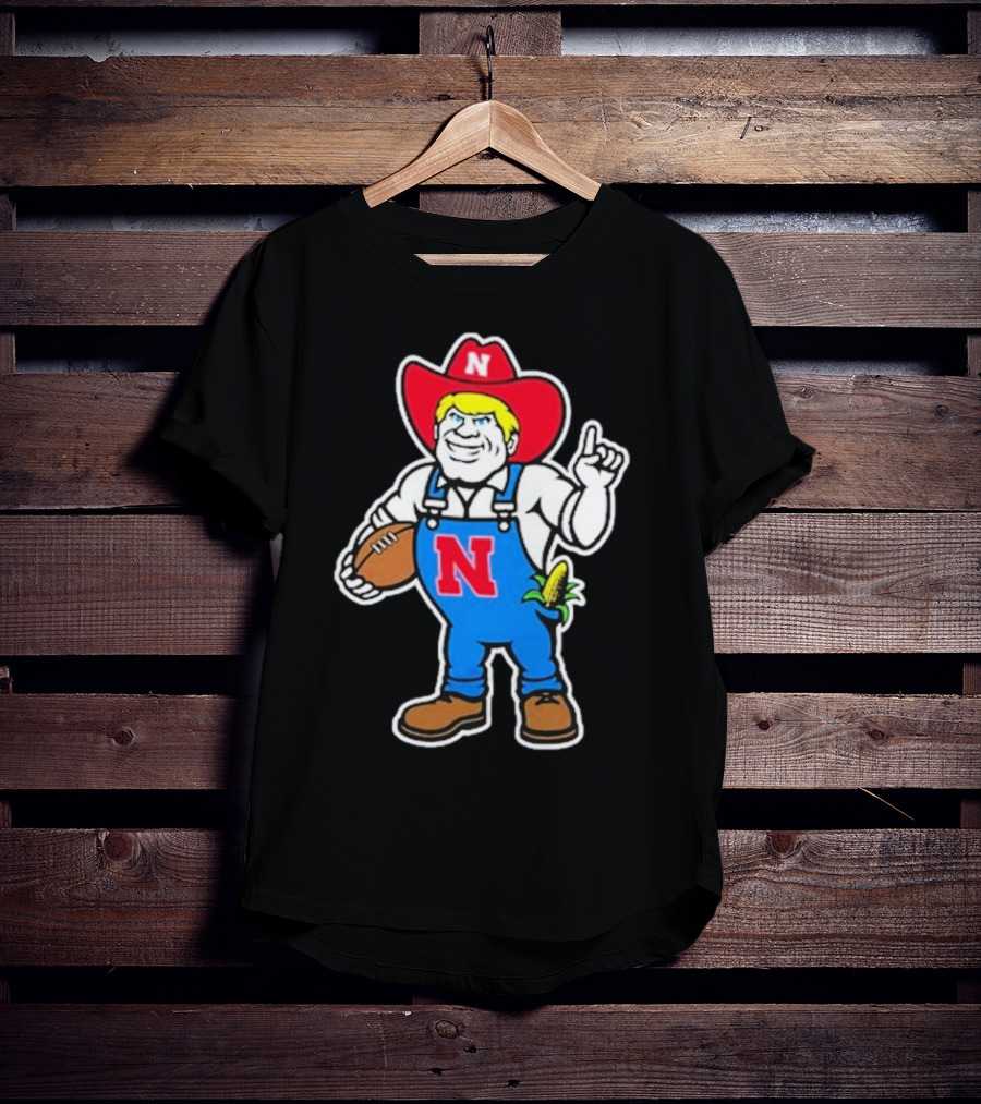 Andrew Whitworth Ryan Fitzpatrick Nebraska Huskers Herbie Husker Football Mascot T-Shirt