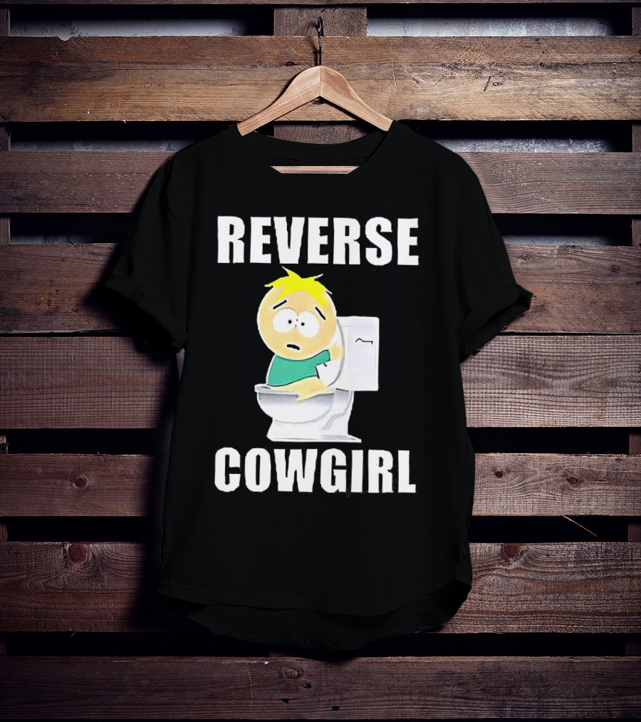 Butters Stotch South Park Reverse Cowgirl Toilet Scene T-Shirt
