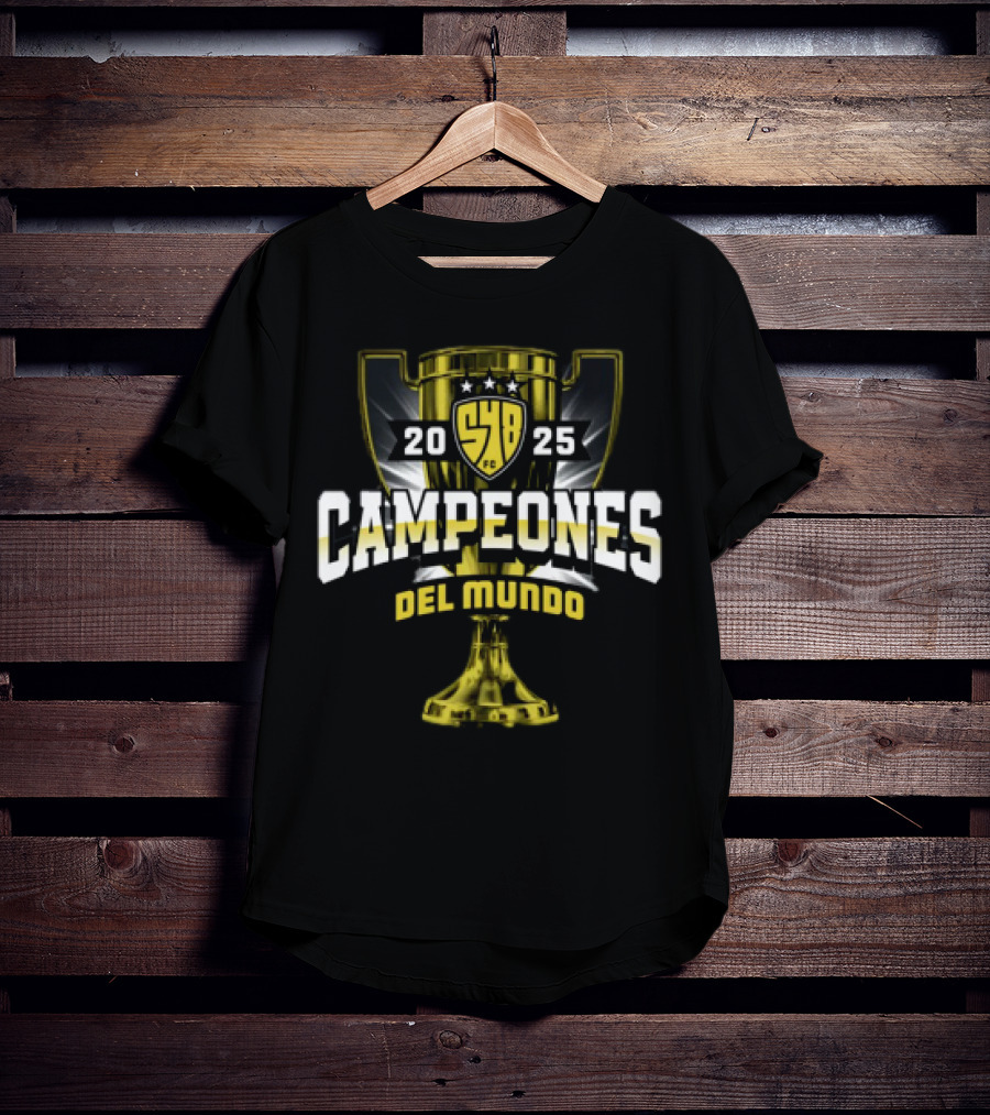 Campeones Del Mundo 2025 SYB FC Trophy Brilla 548 T-Shirt