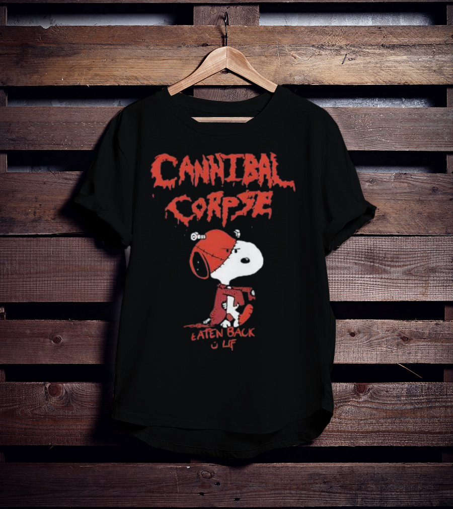 Cannibal Corpse Eaten Back To Life Snoopy Parody T-Shirt