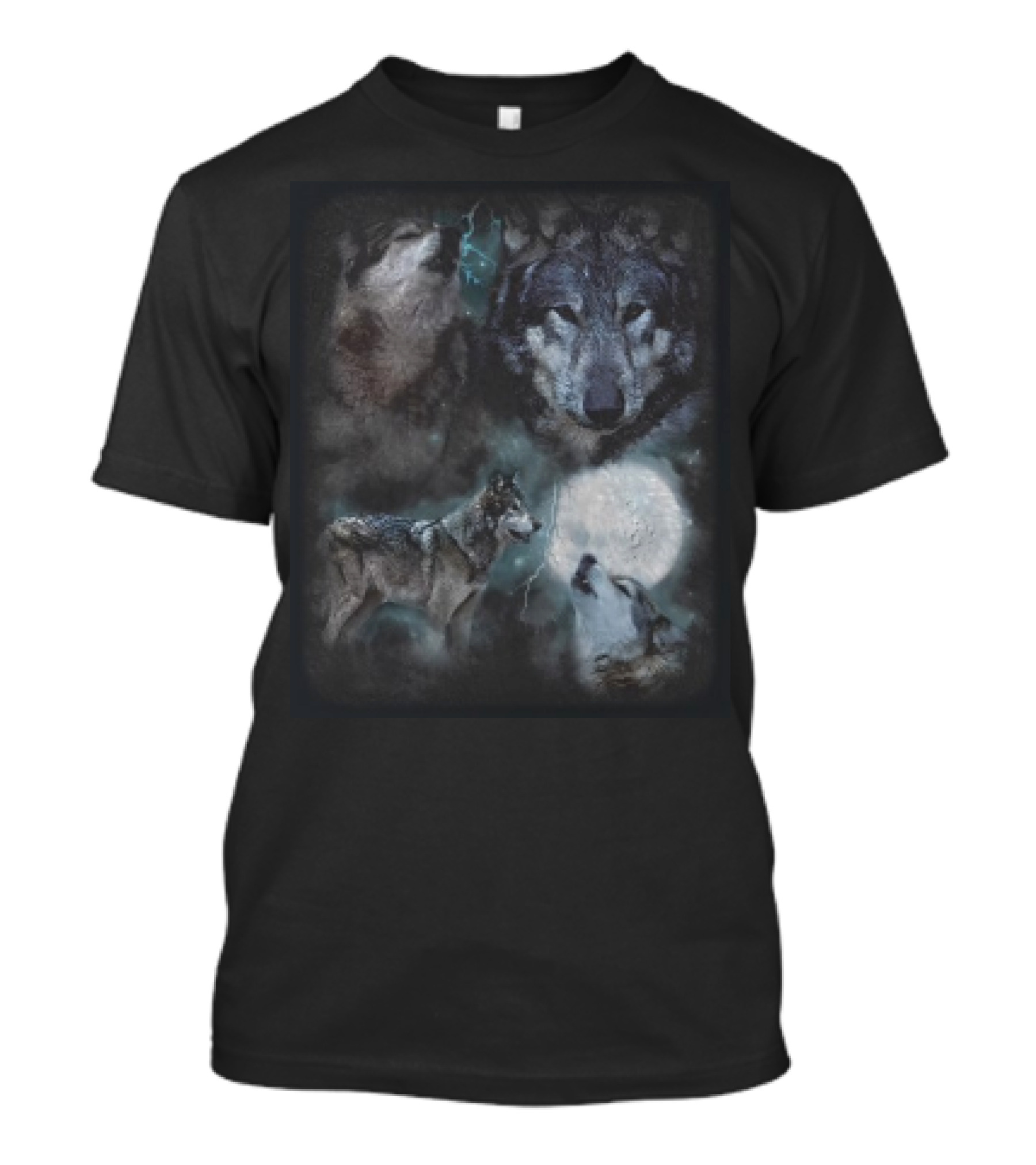 Mayahiga Wolf Acid Howling Moonstorm Vision T-Shirt
