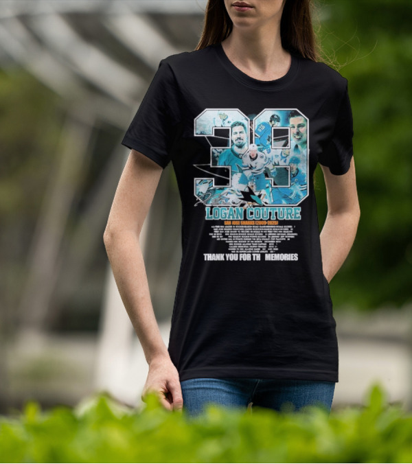 Logan Couture San Jose Sharks 2009 2025 Thank You For The Memories T-Shirt