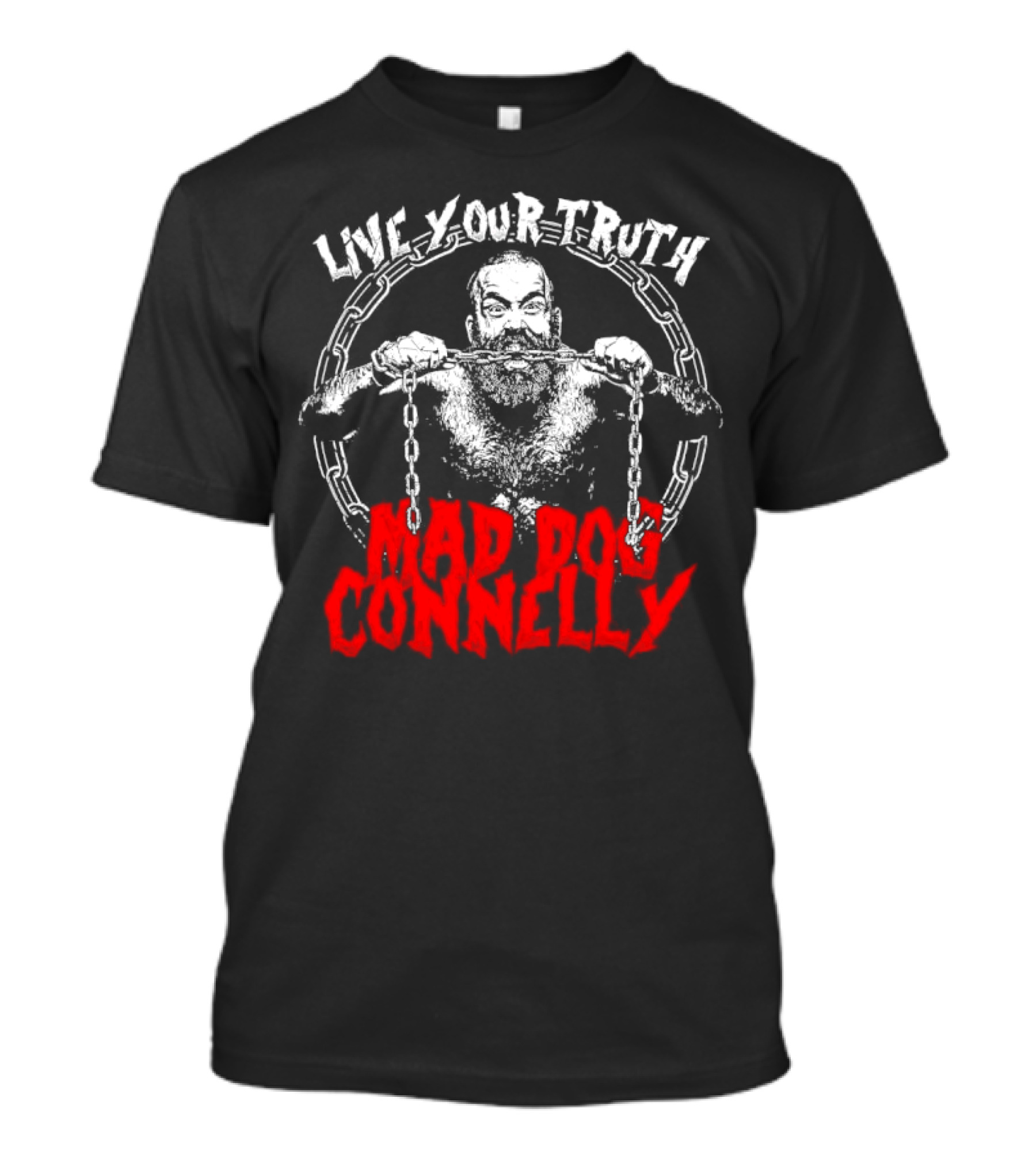 Live Your Truth Mad Dog Connelly Chain Graphic T-Shirt