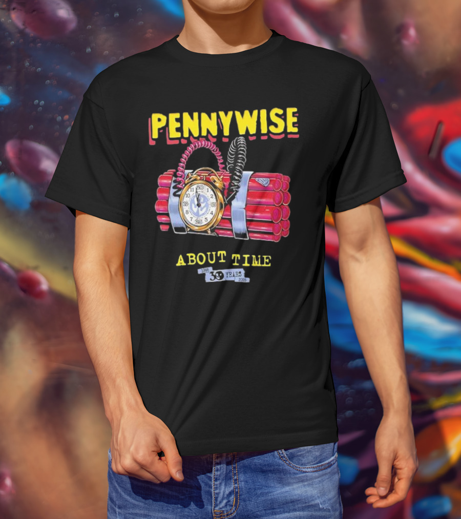 Pennywise About Time 30 Years 1996 2026 Anniversary Halloween T-Shirt