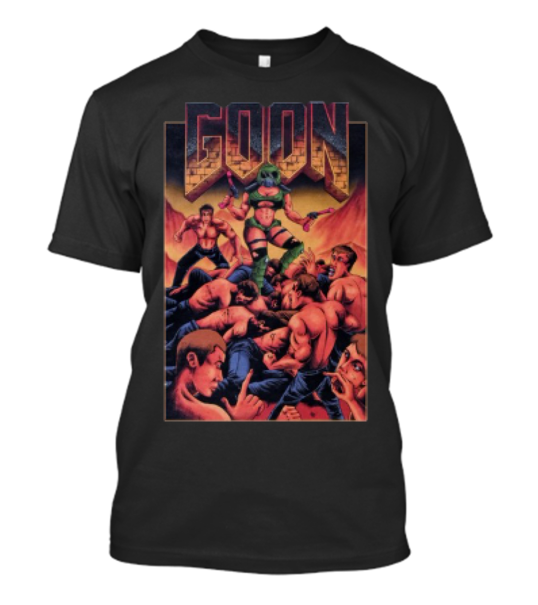 GOON Mastiff Retro Comic Style Battle Artwork T-Shirt