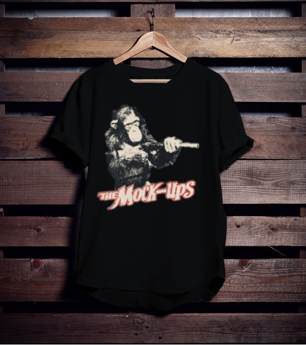 The Mock Ups Monkey Holding Toy Gun T-Shirt