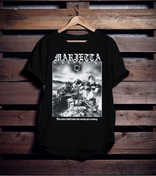 Marietta The Town Faded When The Smothe Quit Moving Celestial Mountain Scene T-Shirt