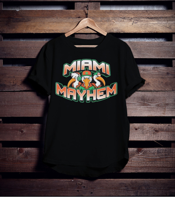 Miami Mayhem Three Birds Hip Hop Style T-Shirt