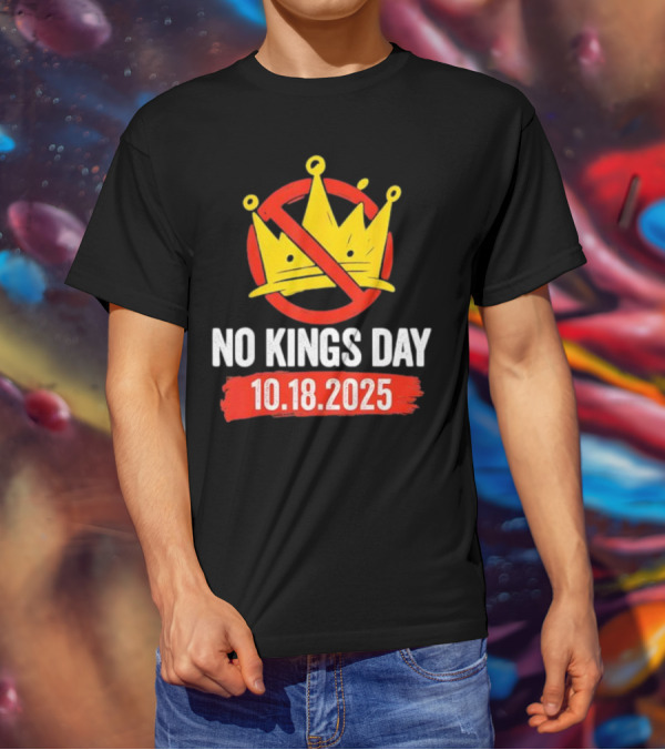 No Kings Day 10.18.2025 Crown Symbol T-Shirt