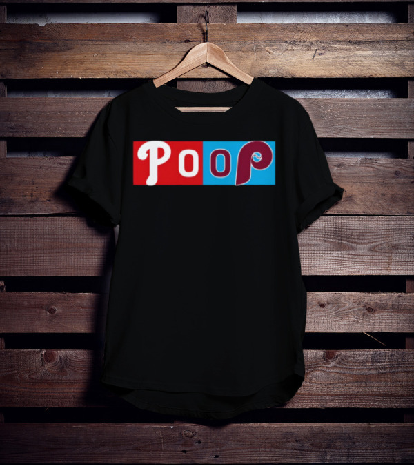 Philadelphia Baseball Parody Poop Game T-Shirt