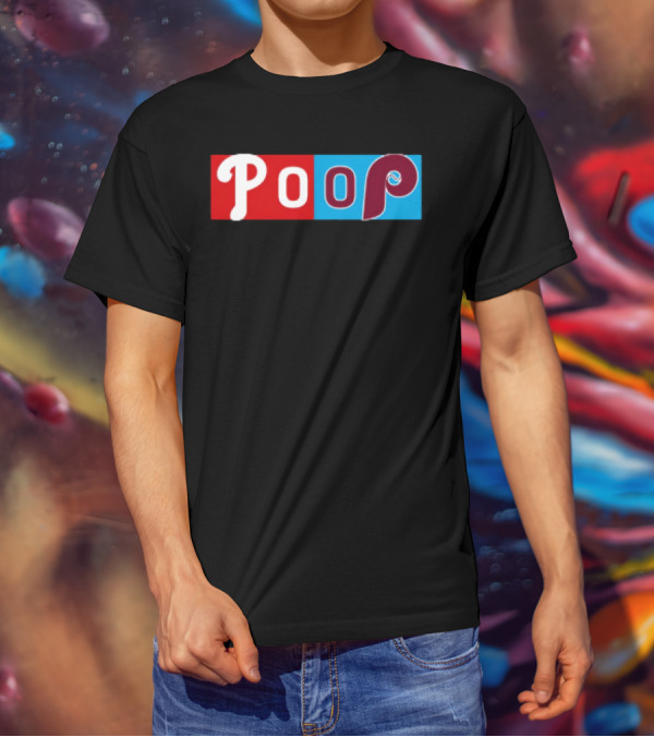 Philadelphia Baseball Parody Poop Game T-Shirt