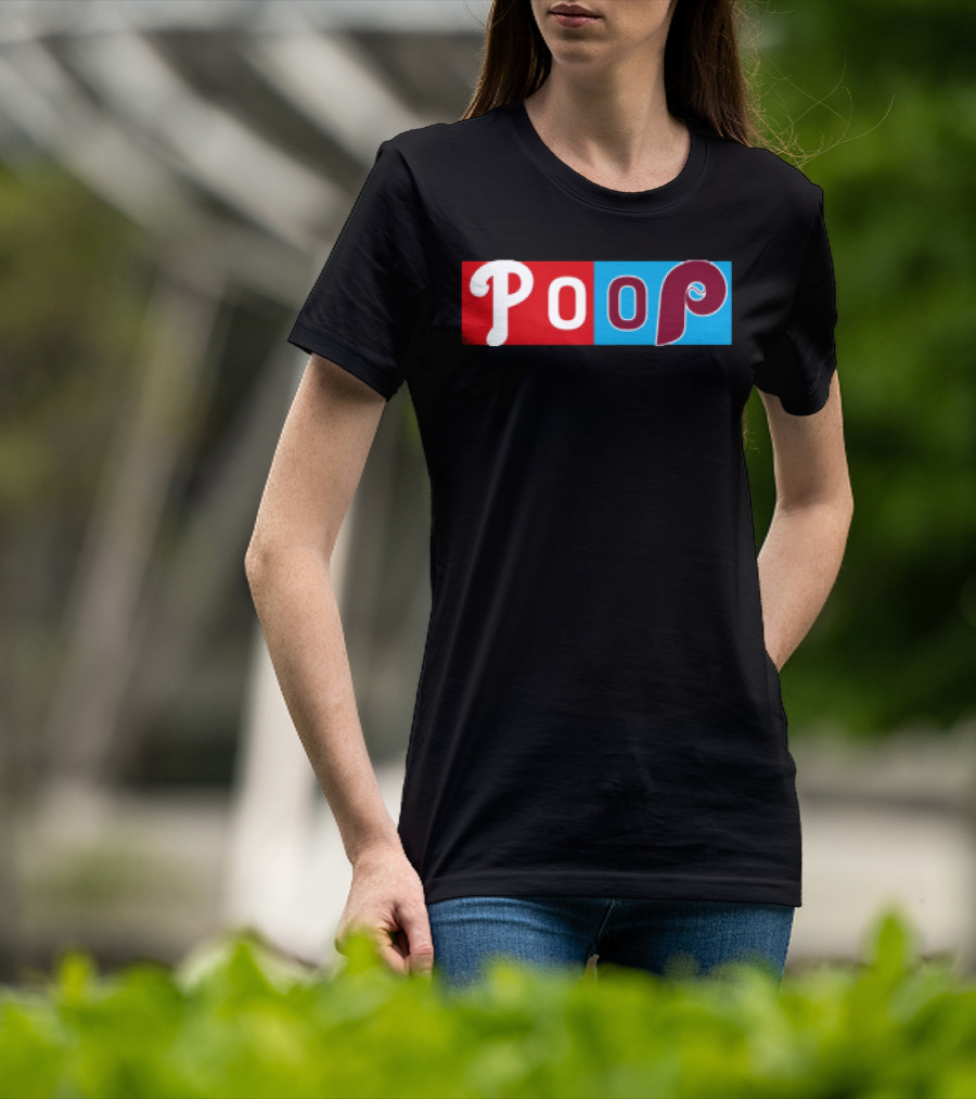Philadelphia Baseball Parody Poop Game T-Shirt