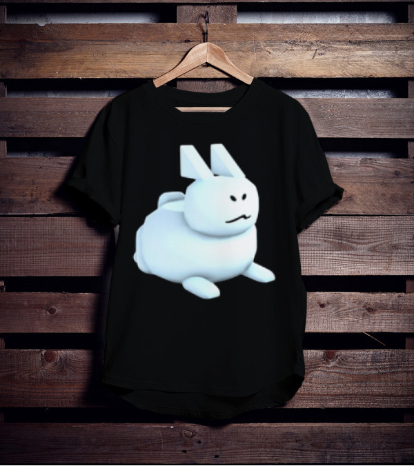 Reel Rebels Gubby Roblox Cute White Rabbit T-Shirt