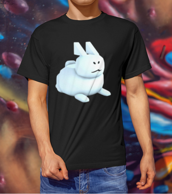 Reel Rebels Gubby Roblox Cute White Rabbit T-Shirt