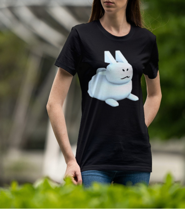 Reel Rebels Gubby Roblox Cute White Rabbit T-Shirt