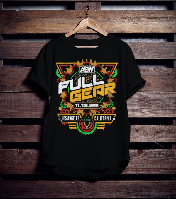 AEW Full Gear Los Angeles California 2023 Kia Forum Retro T-Shirt