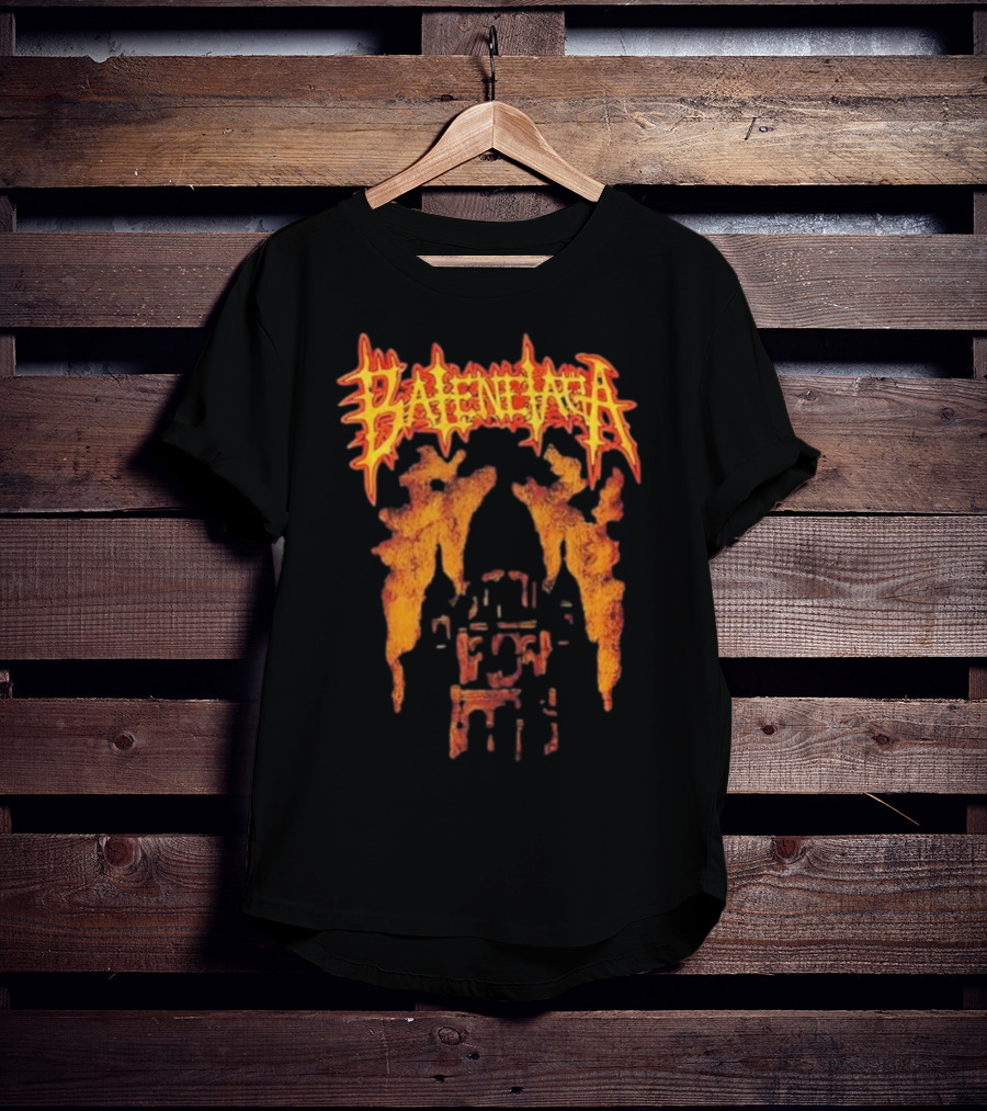 Balenciaga Fire Print Anne Hathaway Style T-Shirt