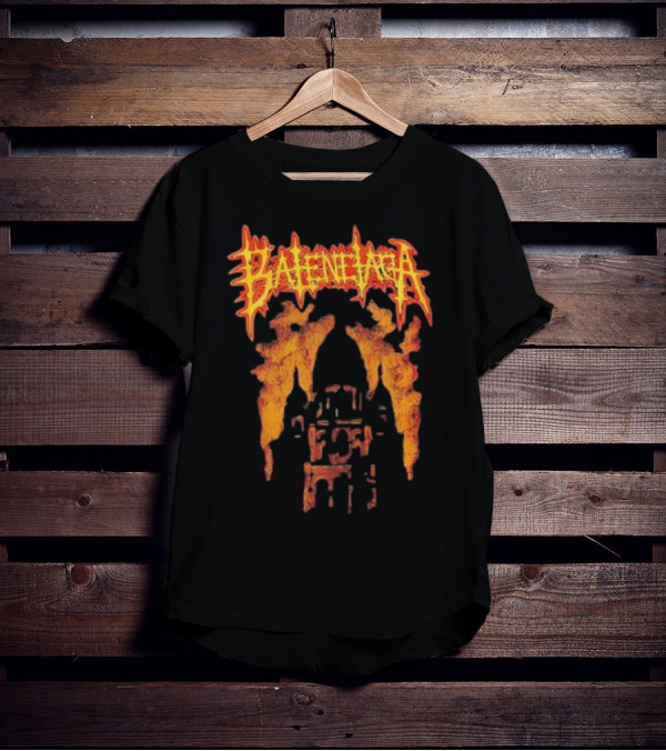 Balenciaga Fire Print Anne Hathaway Style T-Shirt