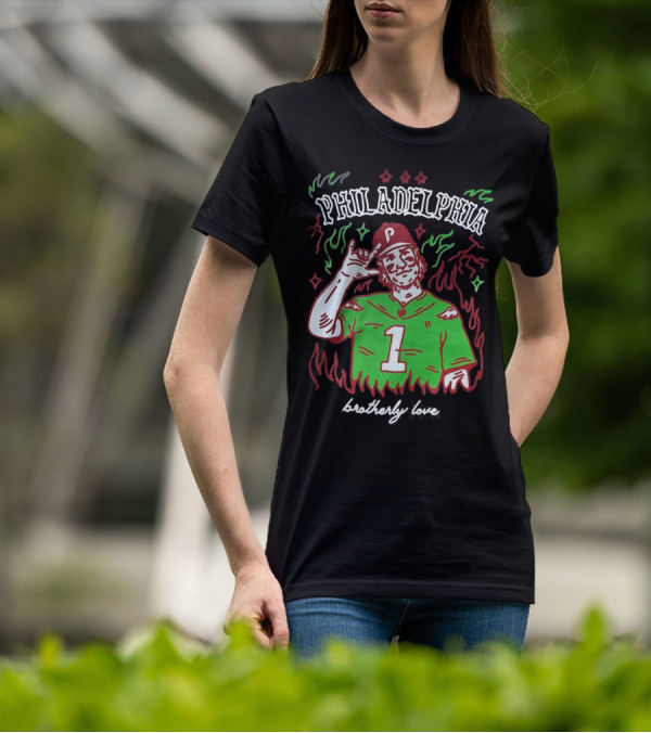 Philadelphia Phillies Bryce Harper Brotherly Love Baseball T-Shirt