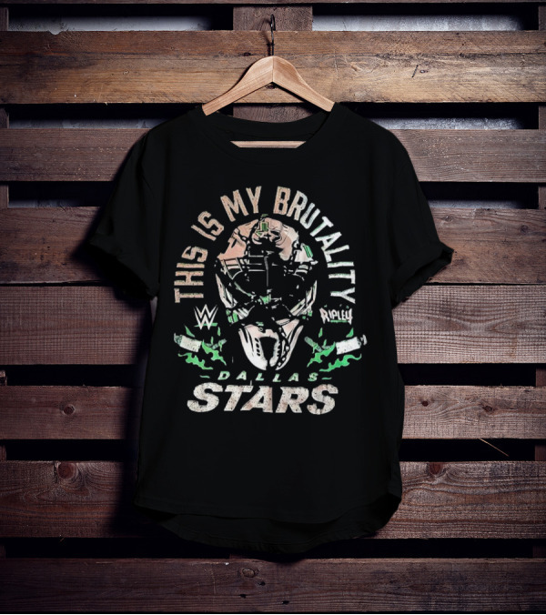 Dallas Stars WWE Rhea Ripley This Is My Brutality Collaboration T-Shirt