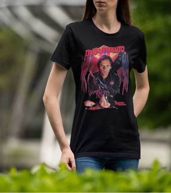 Dario Argento The Maestro Of Horror With Dark Raven And Creepy Doll Head T-Shirt
