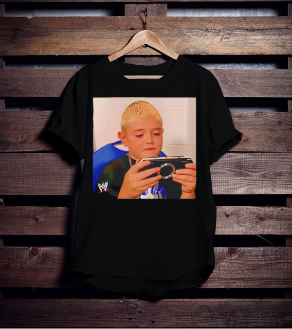 Dominik Mysterio Young WWE Star Playing PSP T-Shirt