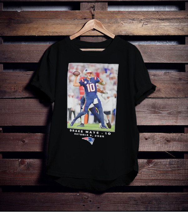 New England Patriots NFL Drake Maye 10 October 5 2025 T-Shirt