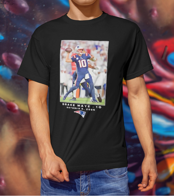 New England Patriots NFL Drake Maye 10 October 5 2025 T-Shirt