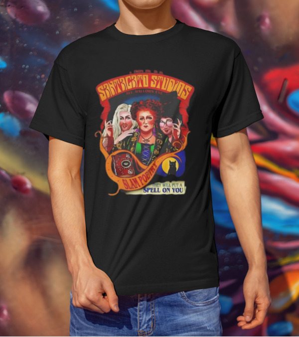 Snatched Studios All Hallows Eve Hocus Pocus Slam Poetry They Will Put A Spell On You T-Shirt